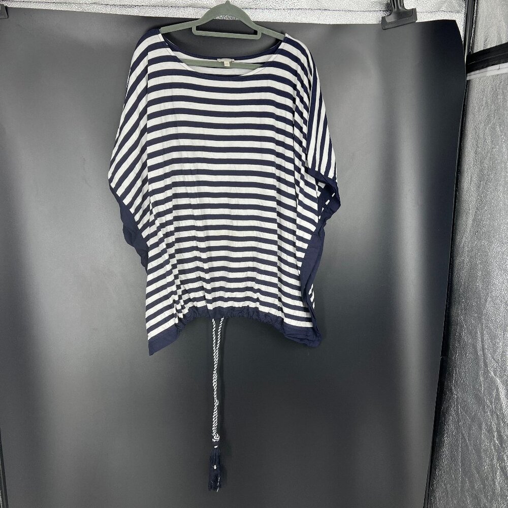 Talbots | Blue and White striped Top L/XL